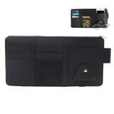 Car Sun Visor Organizer with License & Sunglasses Holder Black