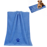 70x140cm Microfiber Dog Towels for Drying Dogs Shower & Bath Supplies Blue