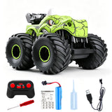 2.4GHz Dinosaur RC Truck Spraying Off Road with LED Lights Green