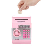 Electronic ATM Piggy Bank with Password Lock for Coins – Money Saving Box Toy Gift Light Pink