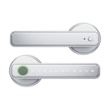 5-in-1 Smart Fingerprint Door Lock with IC Cards Keys and Door Knob Silver