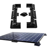 7PCS Solar Panel Corner Mounting Brackets Kit Vehicle Roof Mount Caravan Boat RV Black
