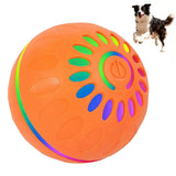 Interactive Smart Dog Ball Toy with LED Lights – Moving & Bouncing Ball for Dogs and Puppies Orange