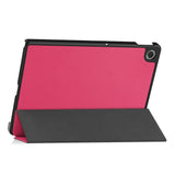 Smart Flip Case Compatible with Lenovo 10.1 Inch Laptop TB311FU 2025 with Stand Rose Red