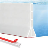 High Shower Threshold Water Dam Collapsible Shower Water Splash Guard for Curbless Shower Threshold Large