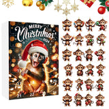 Advent Countdown Calendar – Funny Monkey Christmas Hanging Ornaments Style 2