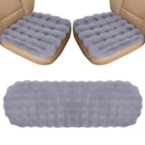 3Pcs Faux Sheepskin Auto Seat Home Cushion Fur Pad Cover Warm Mat Grey