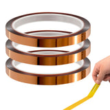3 Rolls 10 mm Heat Tape for Sublimation Transfer Heat Resistant Press