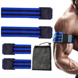 BFR Bundle Booty Resistance Bands Blood Flow Restriction Straps for Glute and Hip Exercising Fitness Blue