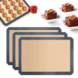 3 PCS Reusable Silicone Baking Mat for Oven – Non-Stick Sheet for Cookies Bread & Pastry
