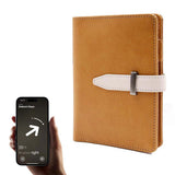 RFID Blocking Passport Wallet Travel Passport Card Case with Airtag Holder Brown