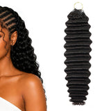 Synthetic Feather Hair Extensions Deep Wave for Braiding Style 2