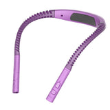 LED Book Light Adjustable Brightness Neck Reading Light Purple