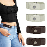 Adjustable Loop No Buckle Elastic Belt for Women Men Side Belts Style 2