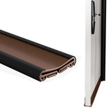 93cm Door Bottom Seal Strip Sound Reducing Felt Light Proof Brown