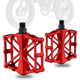 Bike Pedals Alloy Mountain Road MTB Bicycle Nonslip Cycling Pedals Red