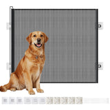 Retractable Mesh Pet Barrier Dog Gate Security Fence for Stairs Doorways Medium