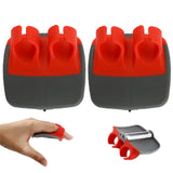 4Pcs Fruit Vegetable Peeler Double Finger Grip Cutter Slicer Kitchen Tools Red