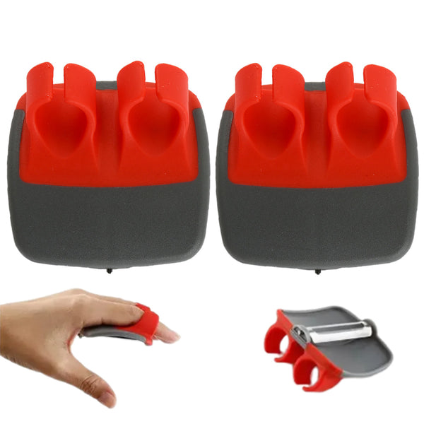4Pcs Fruit Vegetable Peeler Double Finger Grip Cutter Slicer Kitchen Tools Red