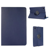 360 Rotating Case for Samsung Tab A9 Plus 11 Inch Tablet Leather Stand Case Cover Dark Blue