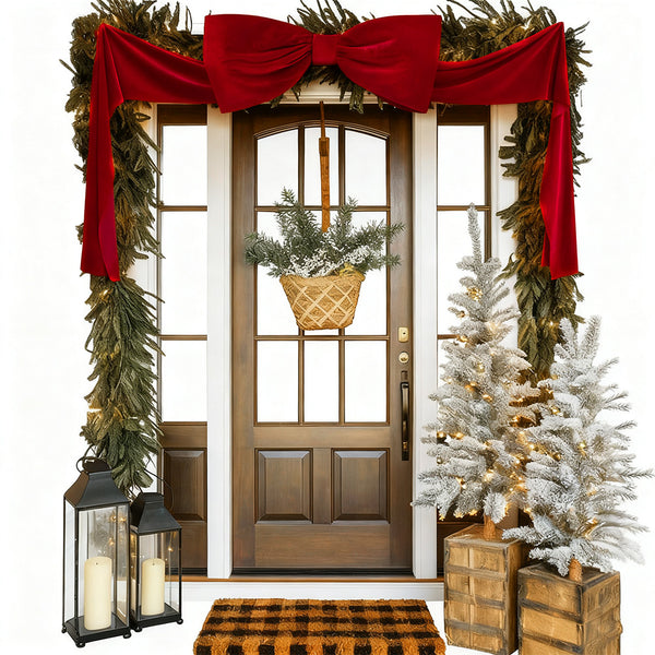 Large Velvet Bow for Christmas Tree Topper Wedding & Party Decorations Red