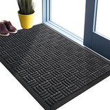 45×75 cm Non-Slip Door Mat Entrance Mat Black
