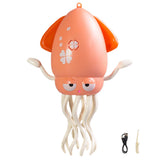 Dancing Electric Octopus Toy – Crawling Musical Squid for Tummy Time Pink