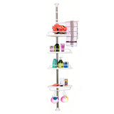 4 Tier Telescopic Bathroom Corner Shelf Shower Caddy Large