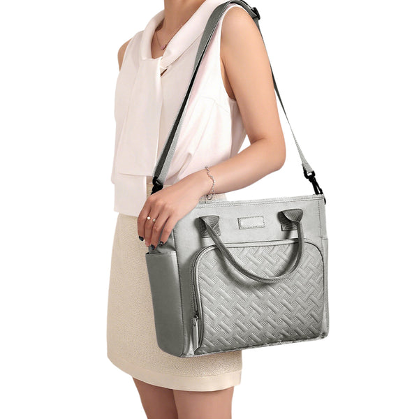 11L Large Insulated Lunch Bag – Thermal Lunch Box Leakproof Cooler Tote for Work Grey