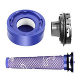 Vacuum Filter and Motor Back Cover Replacement Kit for Dyson V7 V8 Grey