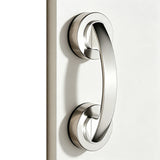 No Drill Suction Cup Door Handle for Glass Door Bathroom Cabinet Silver