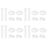 Toilet Seat Hinge Bolts Fixing Kit Plastic with Nuts Washers
