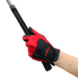 Breathable Stretch Golf Glove Washable Non Slip Grip for Men Women Red