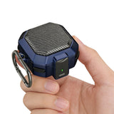 Protective Case Compatible With Samsung Galaxy Buds 4 and 4 Pro Shockproof Earbuds Case Cover with Lock Clip Blue
