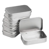 6PCS Metal Hinged Tin Box Container Portable Small Storage Container Case Medium