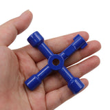 Multi-Functional Electrical Switchboard Key Wrench Tool Blue