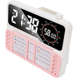 Desk Visual Timer with Task Board and Pen Holder Countdown Clock Pink