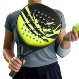 Carbon Fiber Paddle Tennis Racket with EVA Core & Carry Bag – Beach/Court Green