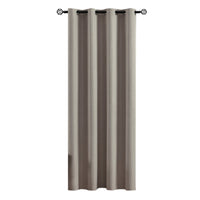 100% Blackout Curtain Panel with Black Liner – Heat & Light Blocking Khaki