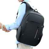 Travel Laptop Backpack with USB Charging Port – Fits 15.6 Inch Laptop School Bag Black
