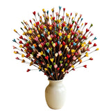 100 PCS Artificial Pussy Willow Branches Realistic Artificial Willow Stems For Party Home Wedding Deco Multicolor
