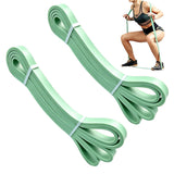 2 PCS Fitness Yoga Elastic Resistance Strap Strength Training Power Band Light Green