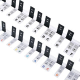2PCS Reusable 88 Key Piano Note Guide Strip with Staff and Note Names