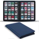 1024-pocket trading card binder 16-pocket cards album waterproof PU-leather Cover Dark Blue
