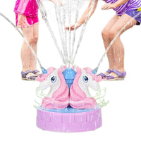 Water Sprinkler for Outdoor Play Water Spraying Toy for Summer Splashing Fun Toy Pink Unicorn