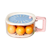 2 in 1 Collapsible Colander and Basin for Kitchen Fruit Drainer Colander Blue