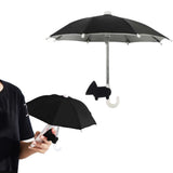 Phone Umbrella Suction Cup Stand Outdoor Phone Shade Cover Black