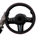 Breathable Microfiber Leather Steering Wheel Cover Style 1