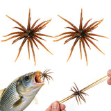 2 PCS Lifelike Floating Sea Urchin Soft Lure | Tentacle Creature Lure for Fishing Brown