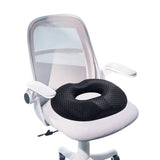 Men's Donut Seat Cushion Thick Memory Foam Hemorrhoid Pillow for Office Home Chairs Black